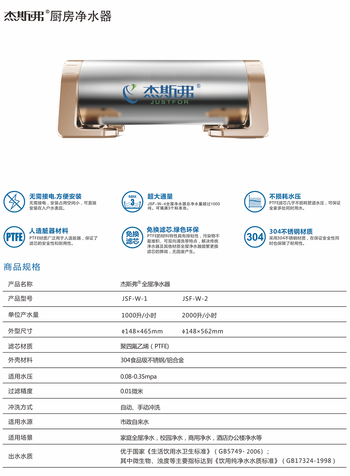 杰斯弗熱水凈水器（JSF-W-1、JSF-W-2）-1